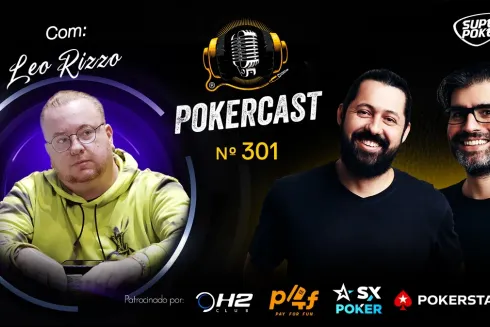 Léo Rizzo esteve no episódio 301 do Pokercast
