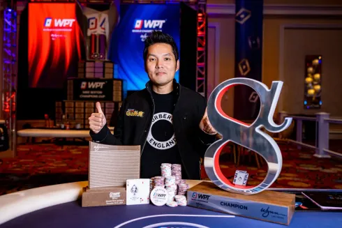 Ren Lin, campeão do WPT Alpha8 no WPT World Championship
