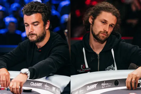 Chris Moorman e Ben Heath se enfrentaram em uma mão importante na FT
