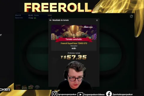 Título de Antônio Rodrigues foi transmitido na Twitch do SuperPoker
