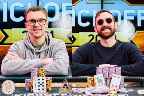 David Coleman e Dylan Weisman foram os primeiros campeões do PGT Kickoff (Fotos: PokerGO)
