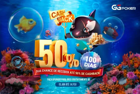 "Orca" do GGPoker turbina cashback no site
