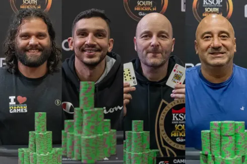 Tales Alcântara, Alesson Santos, Fred Konowitz e Wendel Cader cravaram no KSOP GGPoker South America
