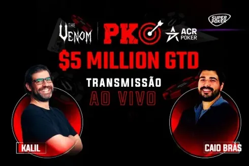 The Venom PKO será exibido ao vivo no SuperPoker
