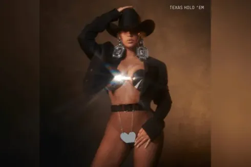 Capa do single "Texas Hold'em", de Beyoncé (Foto: Reprodução/YouTube @beyonce)
