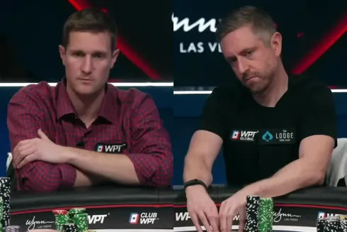 Brad Owen e Andrew Neeme ficaram frente a frente em grande pote (Foto: Reprodução/YouTube @BradOwenPoker)
