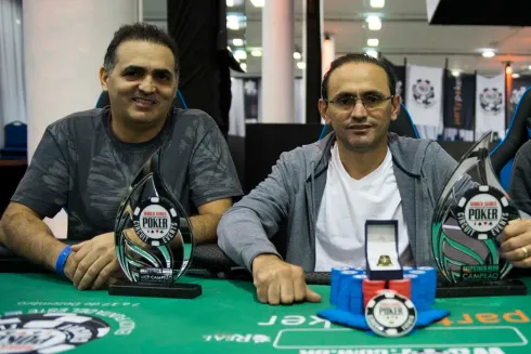 Odemílson e Oderlândio Moura decidiram um HU na WSOP Brazil 2017
