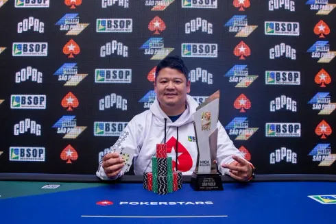 Thiago Tsukamoto conquistou o primeiro título no BSOP
