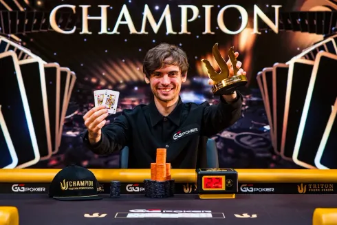 Fedor Holz, campeão do Evento #1 da Triton Jeju (Foto: Triton Poker)
