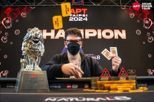 Isaac Haxton, campeão do Super High Roller do APT Taipei (Foto: Asian Poker Tour)
