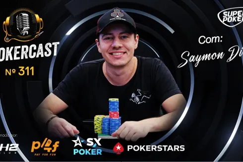 Saymon Dias esteve no episódio 311 do Pokercast
