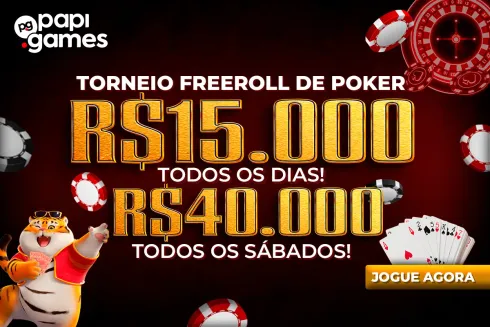 A PapiGames oferece freerolls diários de poker
