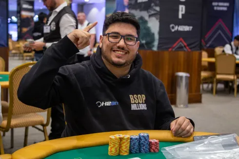 João Victor Boucinha é o chip leader da primeira rodada do Brazilian Storm
