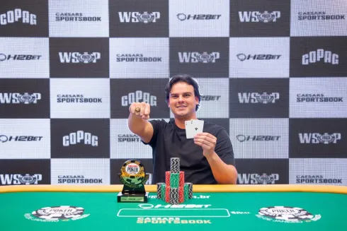 Herbert Farias, campeão do Single Day High Roller da WSOP Brazil
