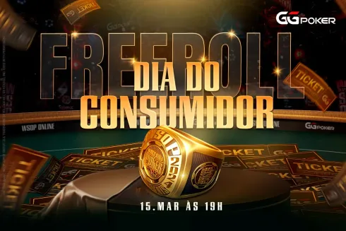 A sexta-feira será de oportunidade com o Freeroll Dia do Consumidor
