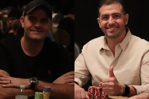 Os irmãos Wagner e Walter Ripper representaram o Brasil no Dia 3 do Tag Team da WSOP 2022. (Foto: Diego Ribas/PxImages)
