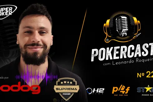 Leonardo Santos "Roqueiro" no episódio 220 do Pokercast
