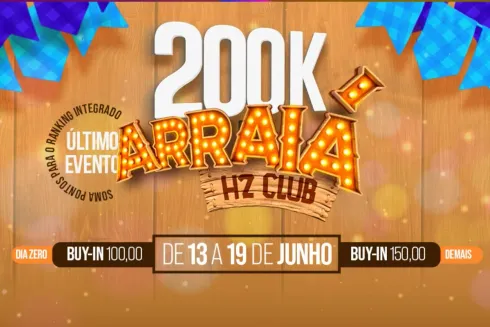 O evento Multi Day Arraiá Club será organizado pelo H2 Club São Paulo, e contará com R$ 200 mil garantidos em premiações.
