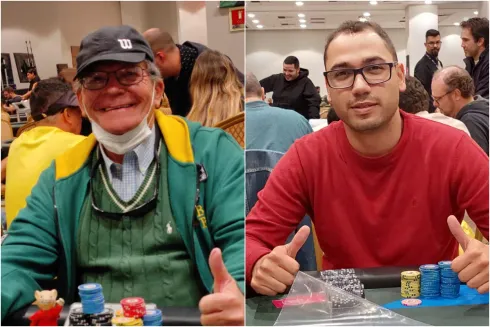 Ricardo Cubas e Emmanuel Rubino, líderes do 1D e 1E do ME do BSOP Rio
