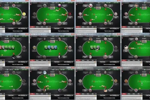 As mesas do PokerStars recebem milhares de jogadores todos os dias
