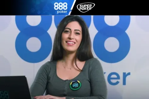 Vivi Saliba saiu por cima na mão (Foto: Reprodução/YouTube @888poker)
