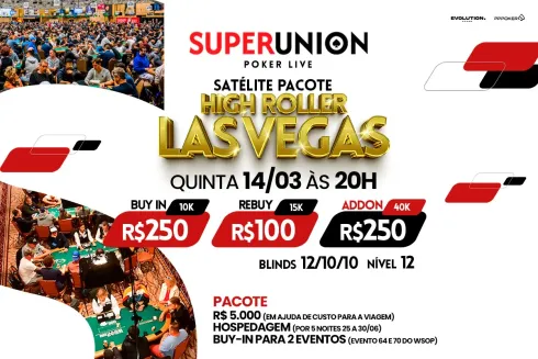 Miguel Ávila aproveitou o satélite do Super Union Poker Live, que retorna nesta quinta (14)
