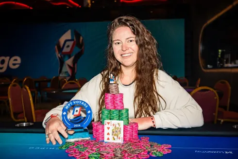 Caitlin Comeskey, campeã do Ladies do WPT Voyage
