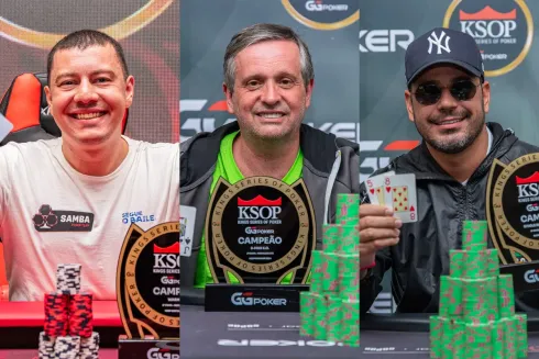 Saymon Dias, Celso Sirtoli e Tainã Melchior cravaram no KSOP GGPoker Fortaleza
