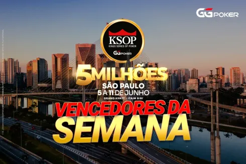 Mais jogadores garantiram um lugar no KSOP GGPoker São Paulo
