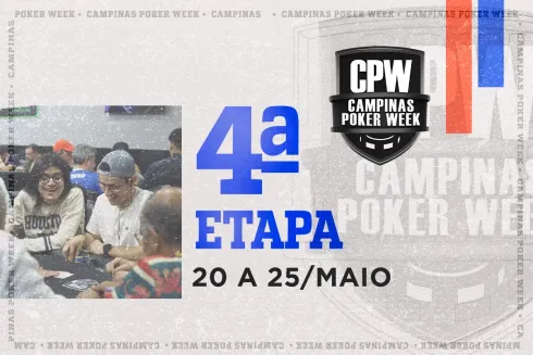 O CPW terá sua quarta etapa realizada de 20 a 25 de maio
