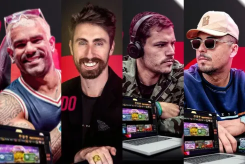 Sheviii2k, Carlos Henrique, Pedro Costa e Alexandre Dantas estão entre os novos representantes do GGPoker (Fotos: Reprodução/Instagram @GGPokerBrasil)
