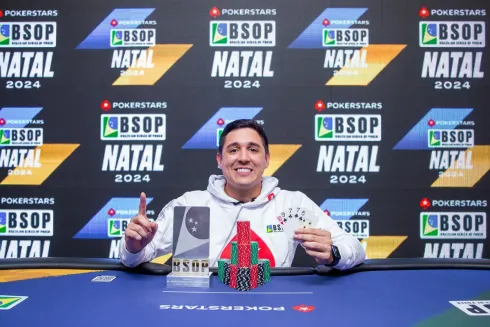 Rildo Queiroz, campeão do PLO Dealer's Choice do BSOP Natal
