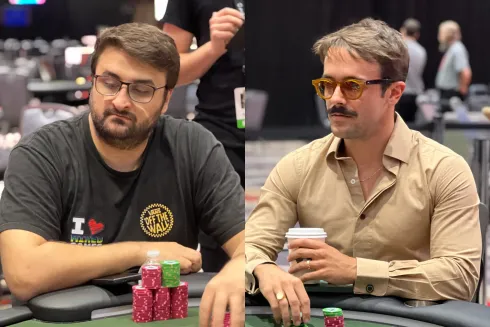 Pedro Barossi e Yuri Martins não tiveram um começo de dia complicado no torneio
