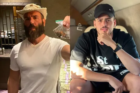 Dan Bilzerian e "Jon Vlogs" vão para os panos do Hustler Casino Live (Reprodução/Instagram)
