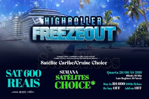 High Roller Freezeout é destaque nesta noite de quarta (26) no PPPoker com pacote Caribe ou Cruise de premiação
