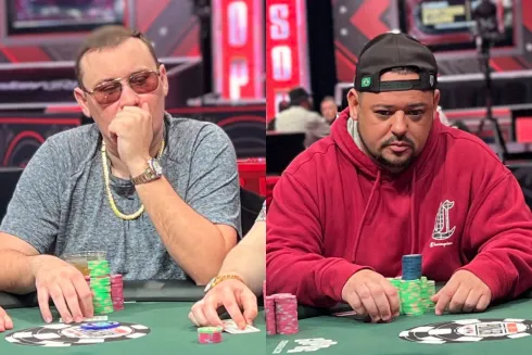 Marcos Exterkotter e Henry Fisher foram parados em uma bad beat na WSOP
