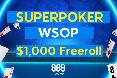 O 888poker terá o Freeroll SuperPoker na segunda-feira (8)
