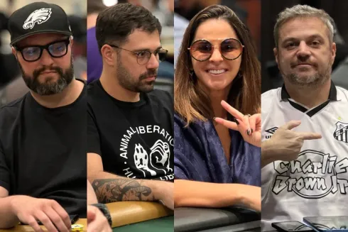 A tropa brasileira esteve em peso nesta sexta de WSOP
