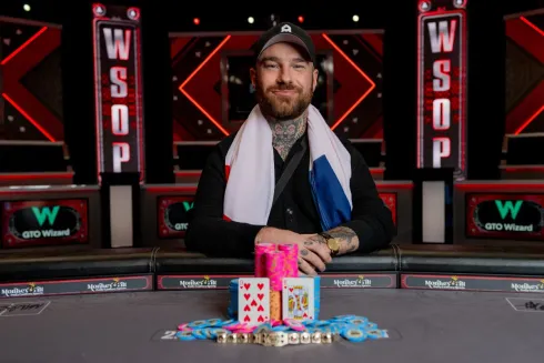 Clement Richez alcançou sua primeira mesa final na série mundial (Foto: WSOP)
