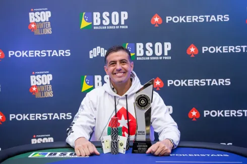 Walter Ripper, campeão do 2-Day High Roller PKO do BSOP Winter Millions
