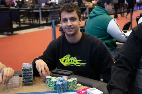 Gabriel Nóbrega juntou um grande stack no Dia 1C
