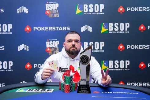 Pedro Padilha, campeão do 1-Day High Roller do BSOP Winter Millions
