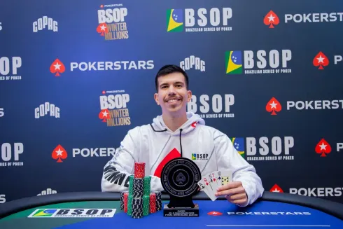 Bernardo Tavares, campeão do PL Omaha Dealer's Choice do BSOP Winter Millions
