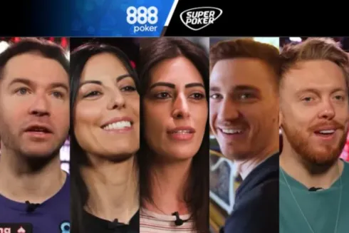 Aaron Barone, Lucia Navarro, Vivian Saliba, Nick Eastwood e JaackMaate representaram o 888poker na WSOP
