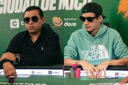 Roldrigo Tepale (à esquerda) sofreu contra Omar Sosa (à direta) no Main Event do LAPT
