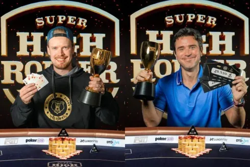 Joni Jouhkimainen e Richard Gryko cravaram nos momentos finais da Super High Roller Series
