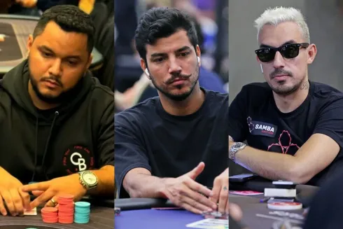 Julian Miranda, Marcelo Medeiros e Peter Patrício participaram da FT no WCOOP
