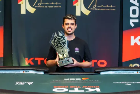 Maicon Morales, campeão do Super High Roller PKO do CGP Capital
