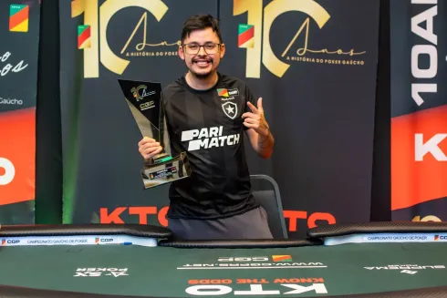 Leonardo Almeida, campeão do Main Event do CGP Capital
