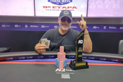 Henry Julian, o "Samurai", campeão do High Roller do H2 Club Campinas
